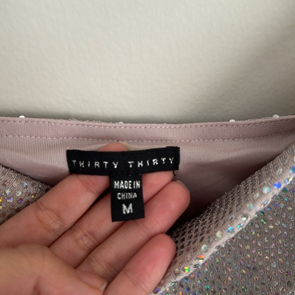 Thirty Thirty Metallic Sparkling Concert Dress, size:M - Picture 2 of 6